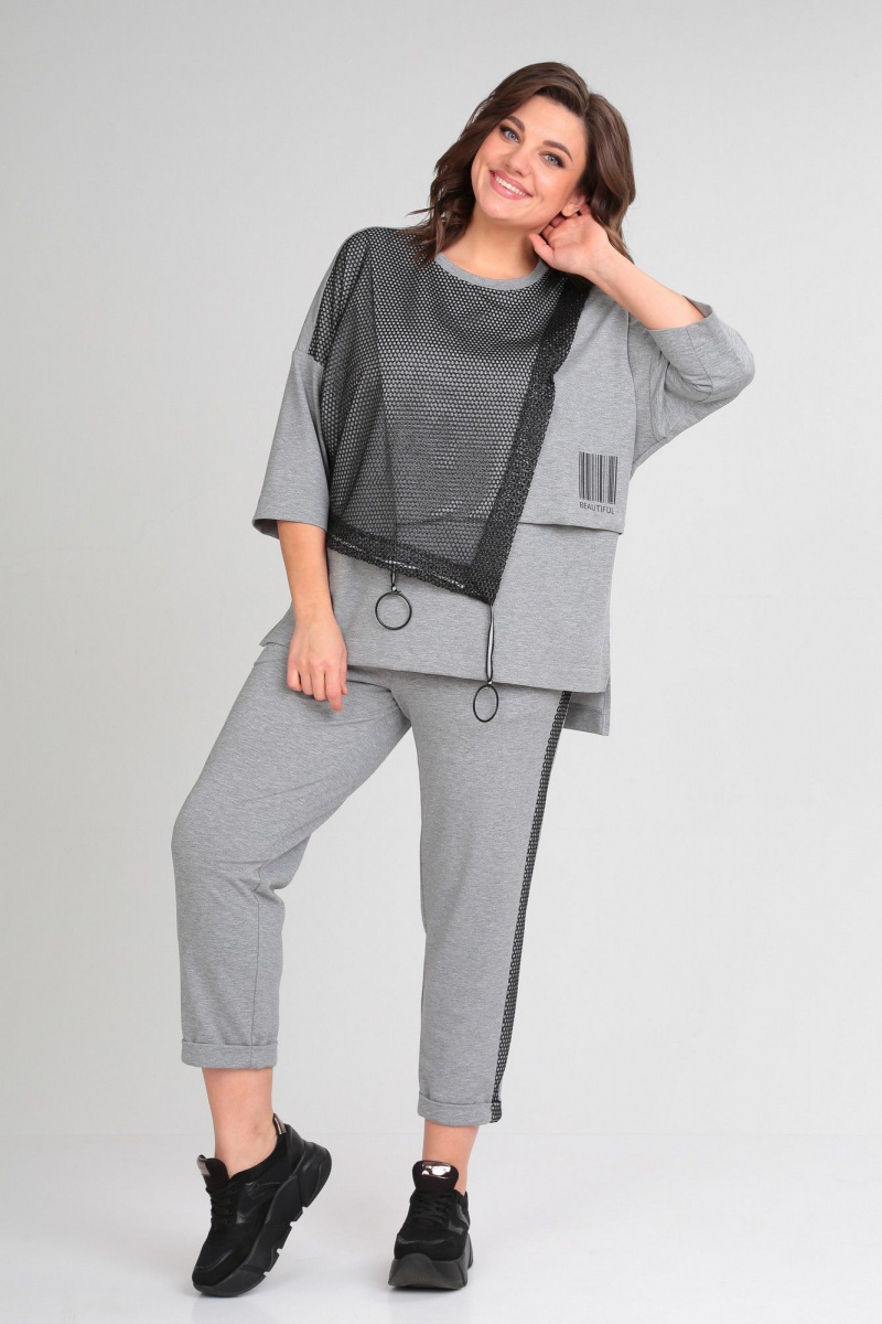 Брючный комплект Michel chic 1329/1 серый