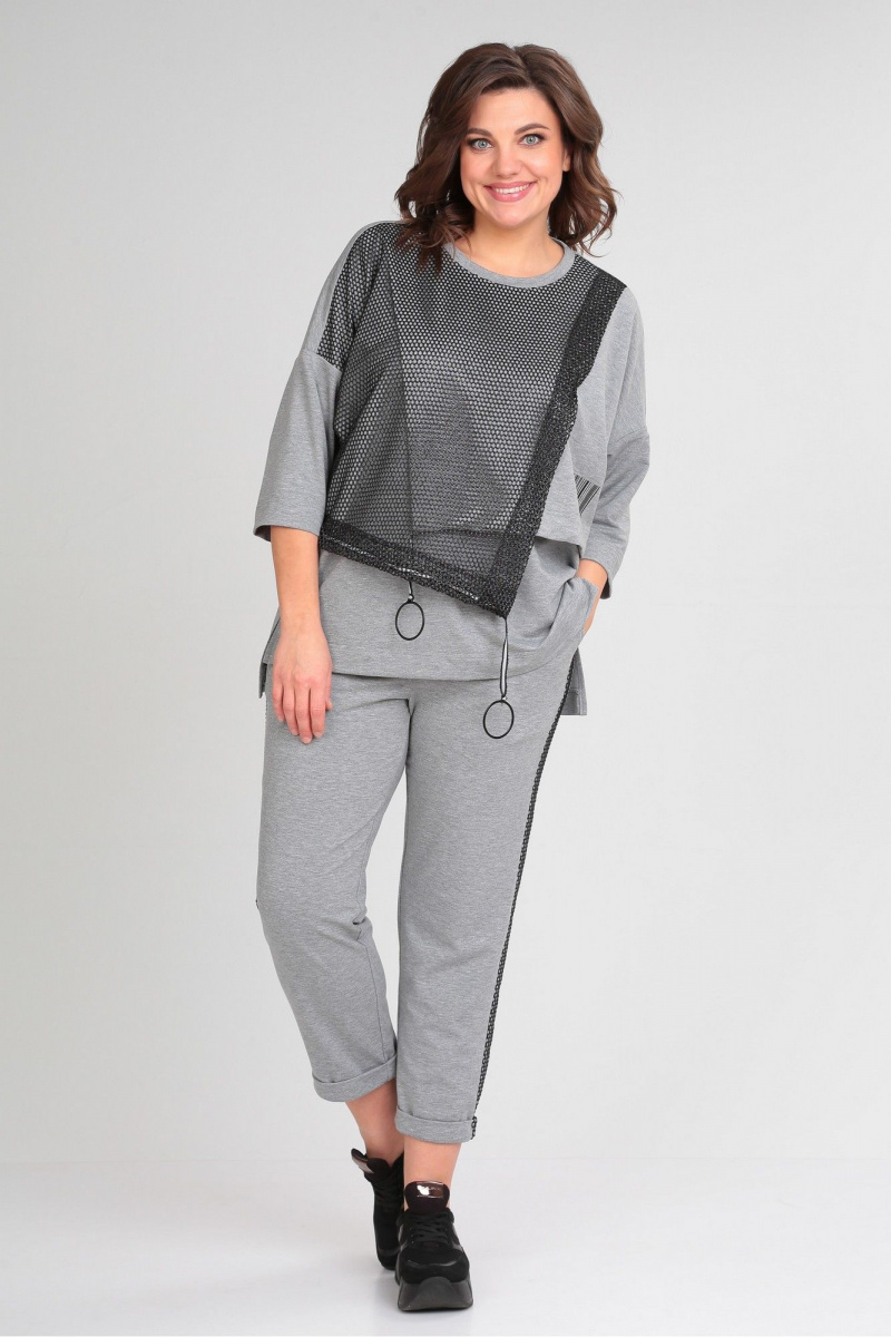 Брючный комплект Michel chic 1329/1 серый