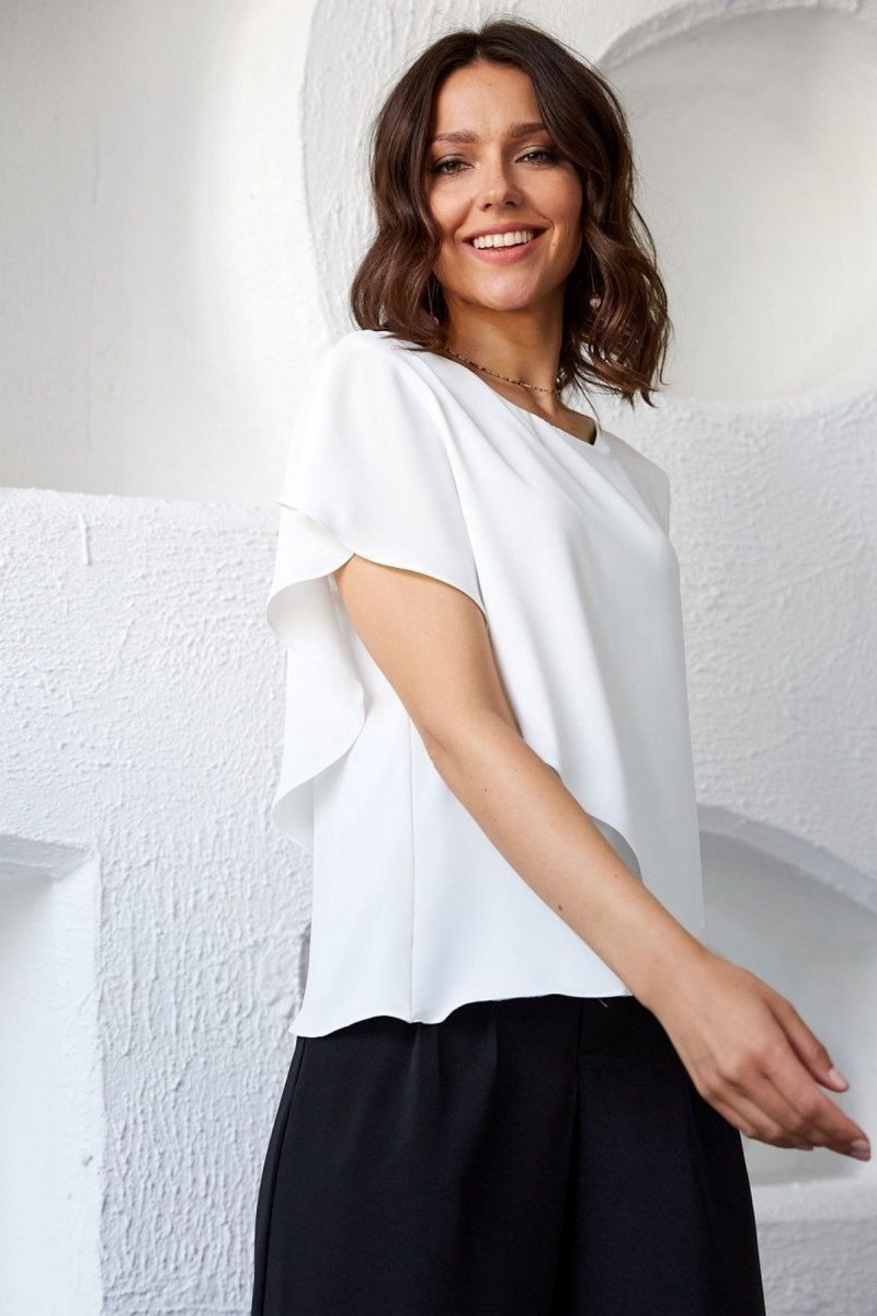 Блузы MIRSINA FASHION 1619 белый