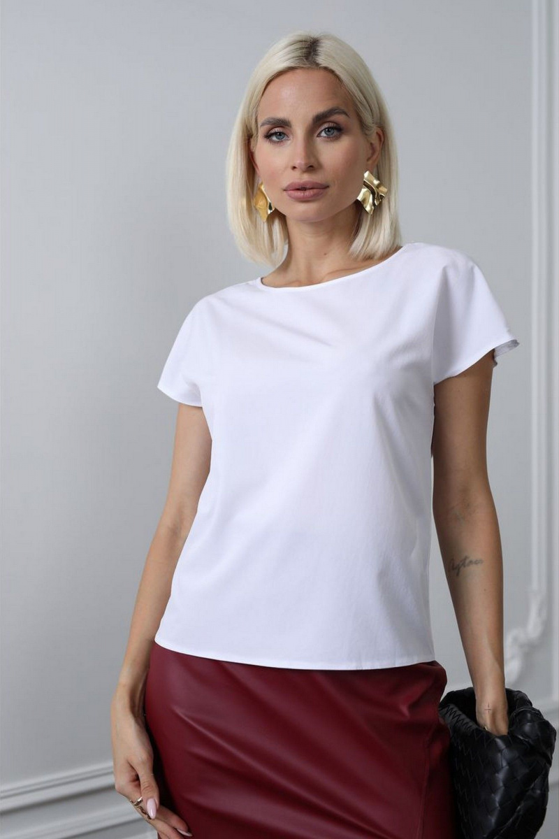 Блузы MIRSINA FASHION 1618 белый