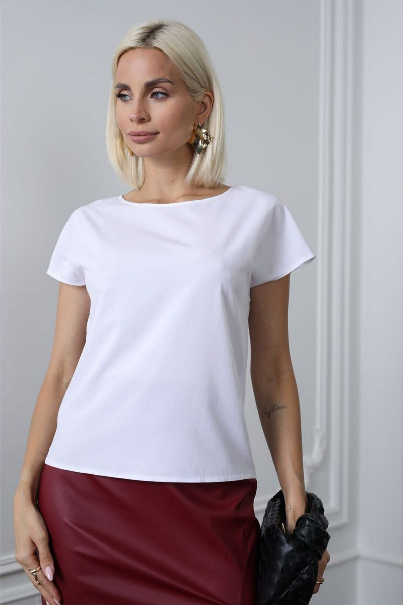 Блузы MIRSINA FASHION 1618 белый