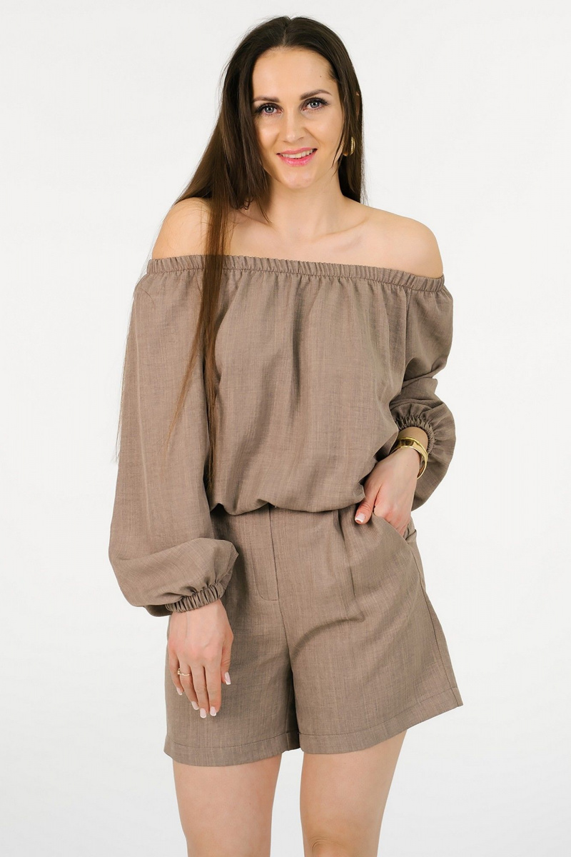 Шорты MONA STYLE FASHION&DESIGN 24060-1 капучино