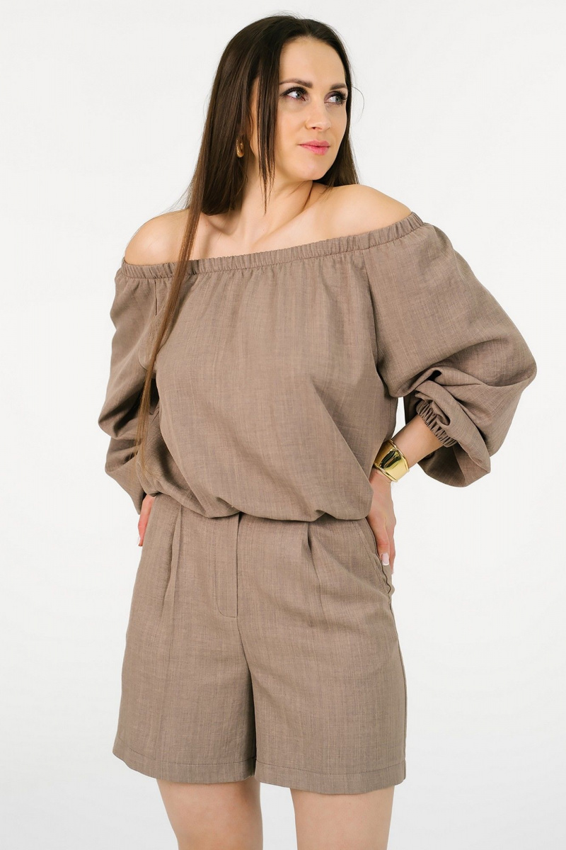 Блузы MONA STYLE FASHION&DESIGN 23038 капучино