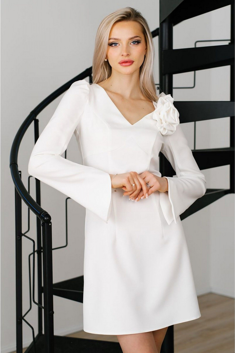 Платья MONA STYLE FASHION&DESIGN 23033 белый