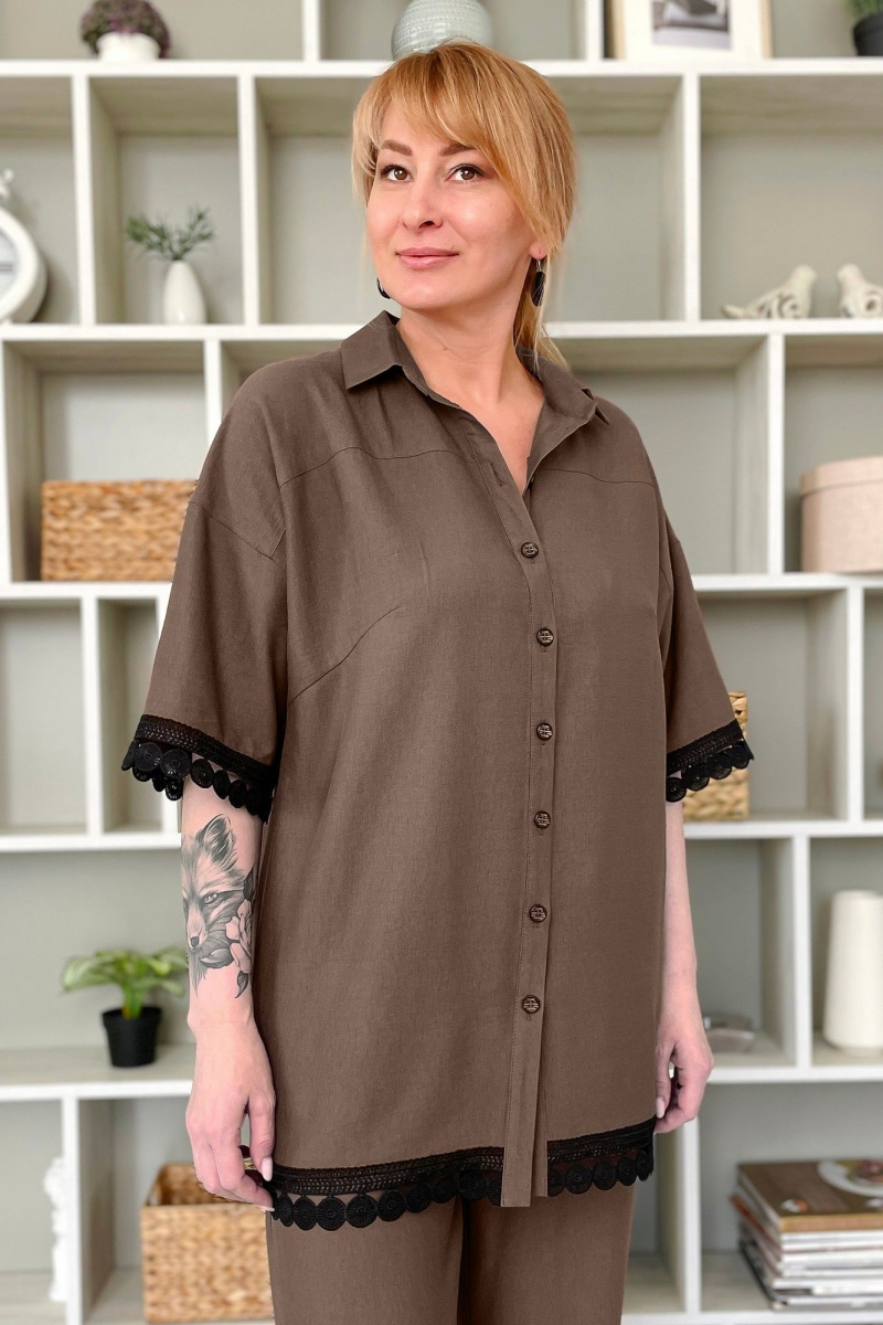 Блузы Rumoda 2214 коричневый