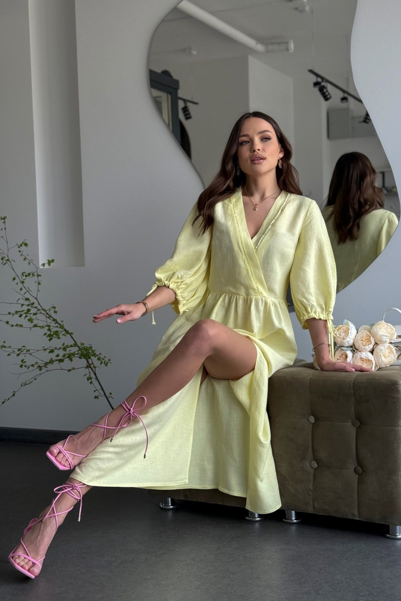 Платья Dilana VIP 2028 желтый