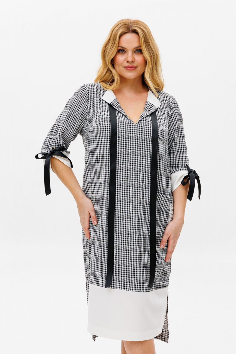 Платья Michel chic 2163 черный+белый