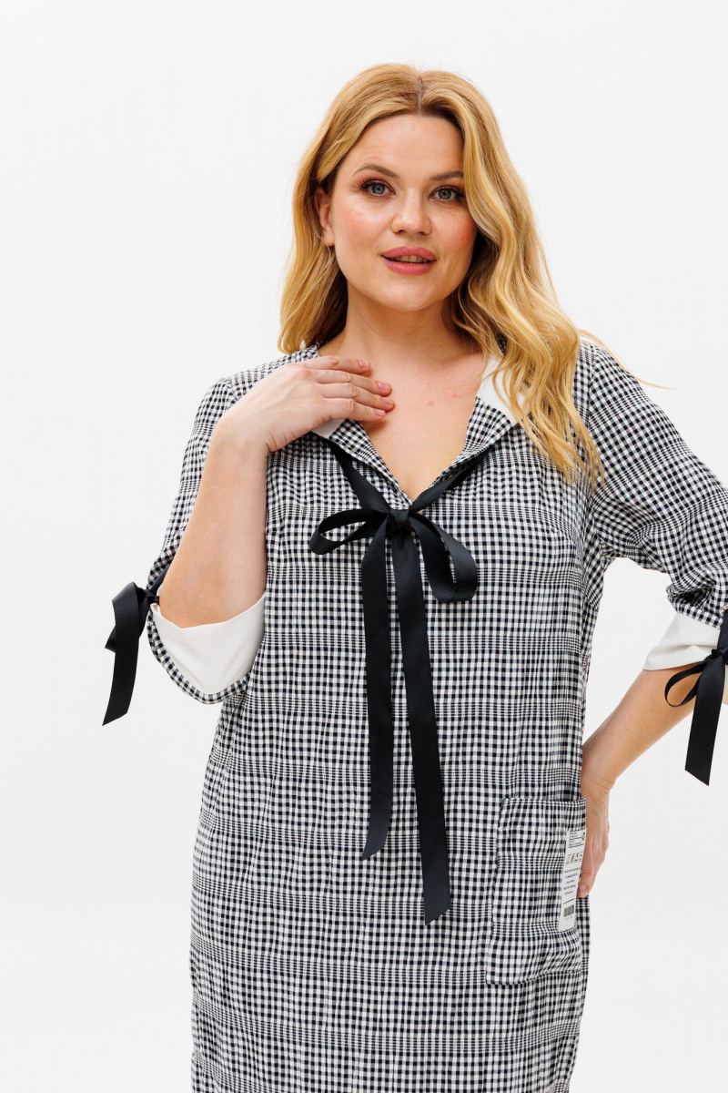 Платья Michel chic 2163 черный+белый