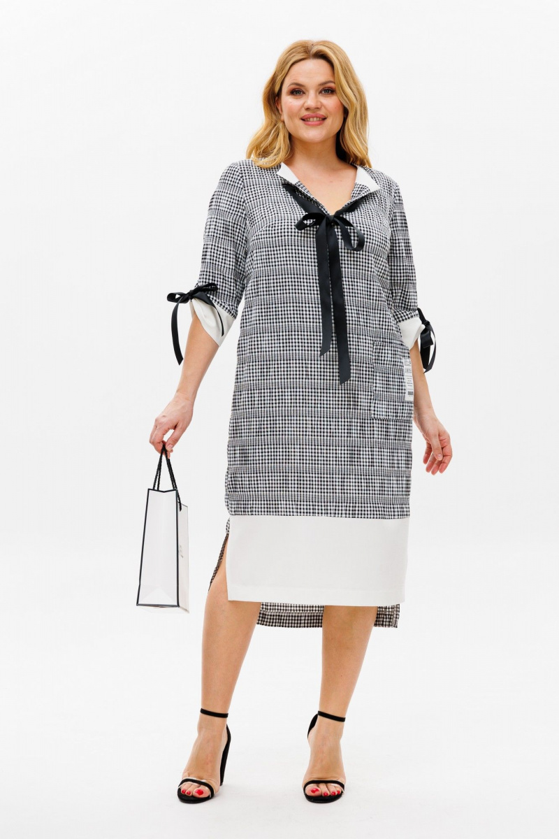 Платья Michel chic 2163 черный+белый