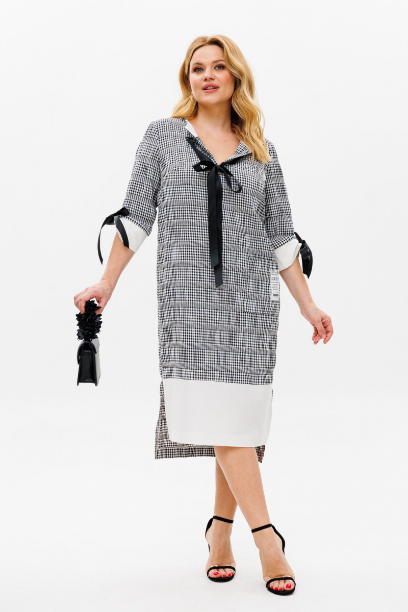 Платья Michel chic 2163 черный+белый