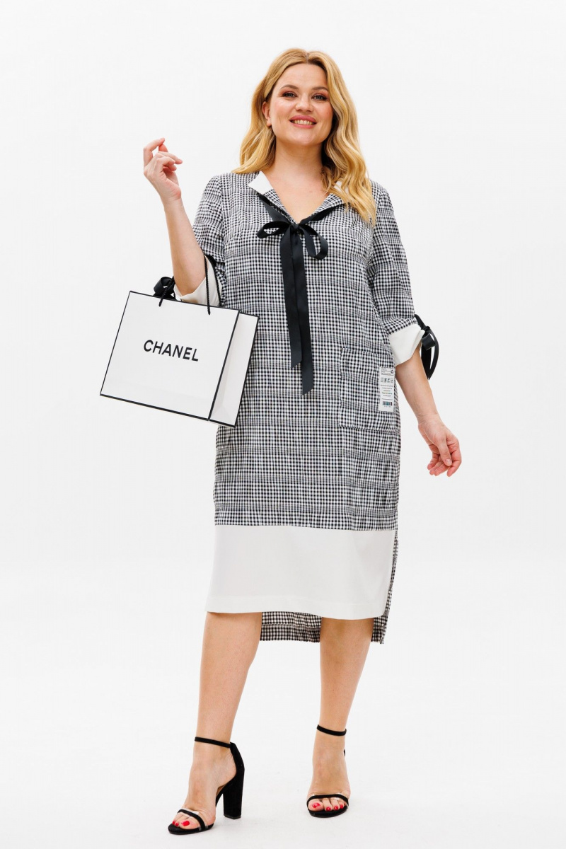 Платья Michel chic 2163 черный+белый