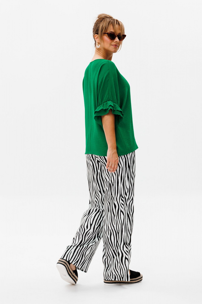 Брючный костюм Mubliz 180 зеленый_зебра