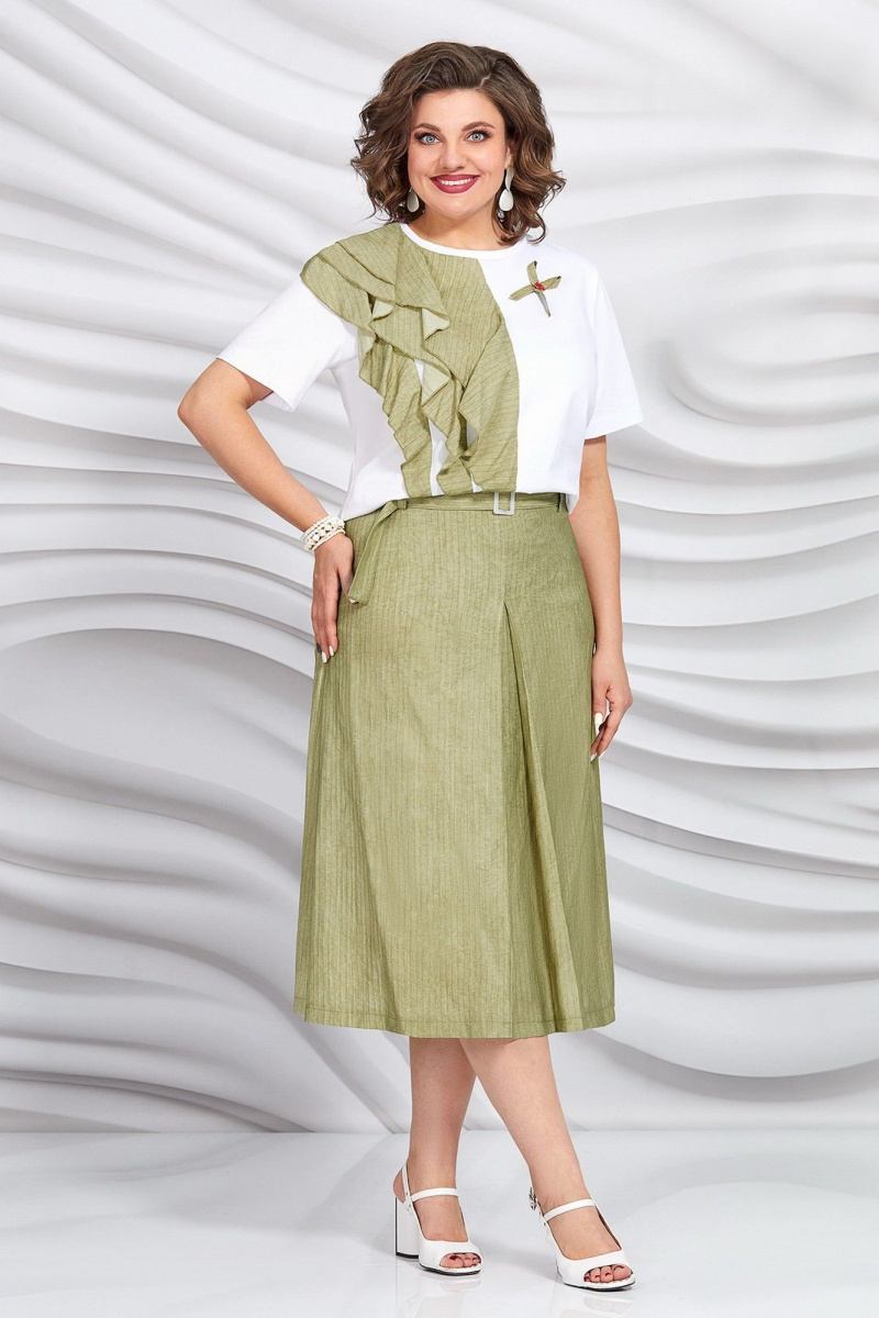 Юбочный комплект Mira Fashion 5423-4 хаки