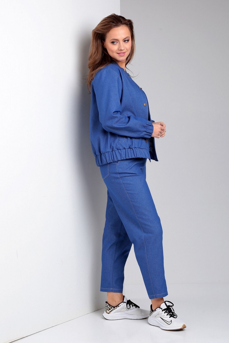 Брючный комплект Liona Style 848 джинсовый
