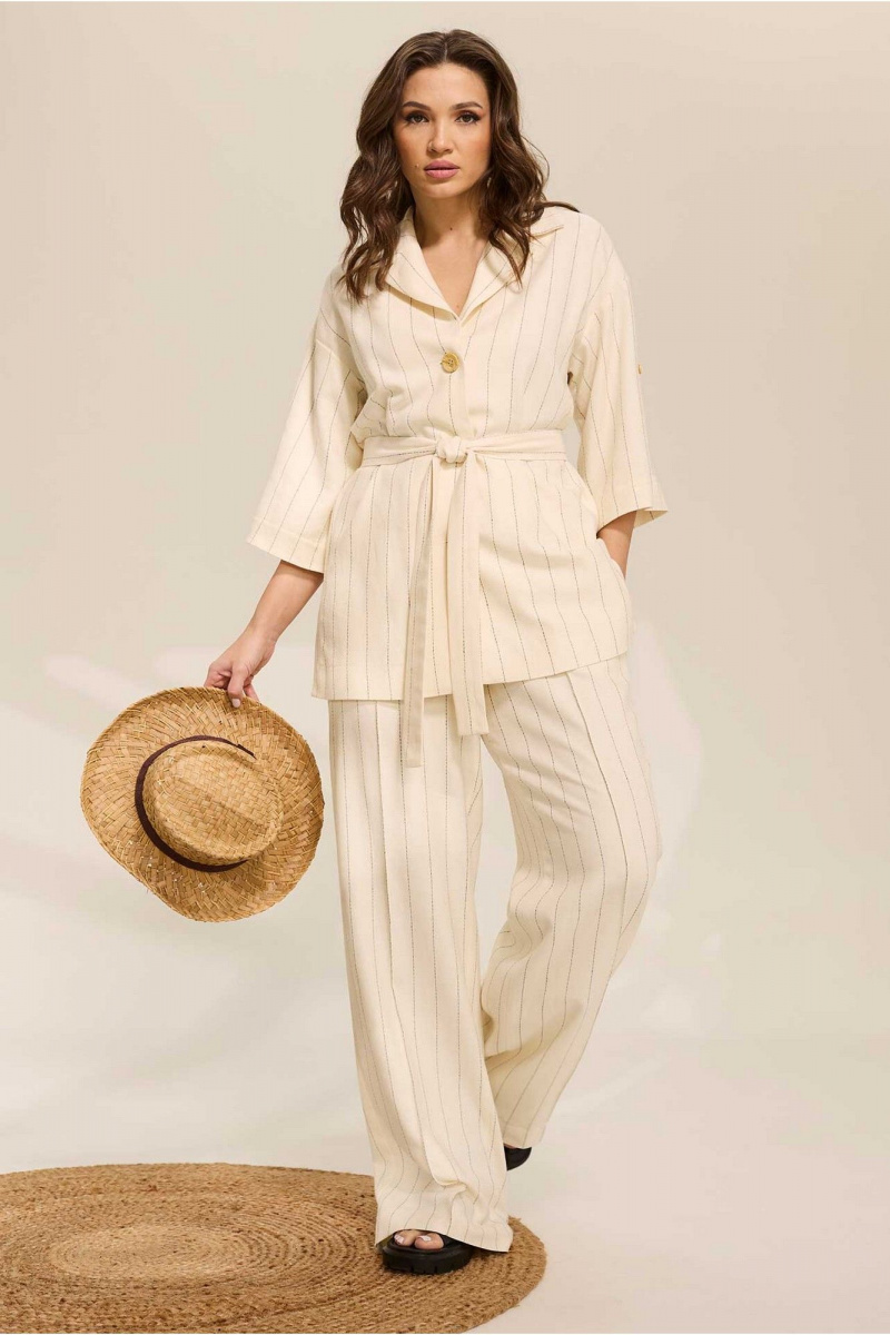 Брючный комплект Mislana 1081 бежевый