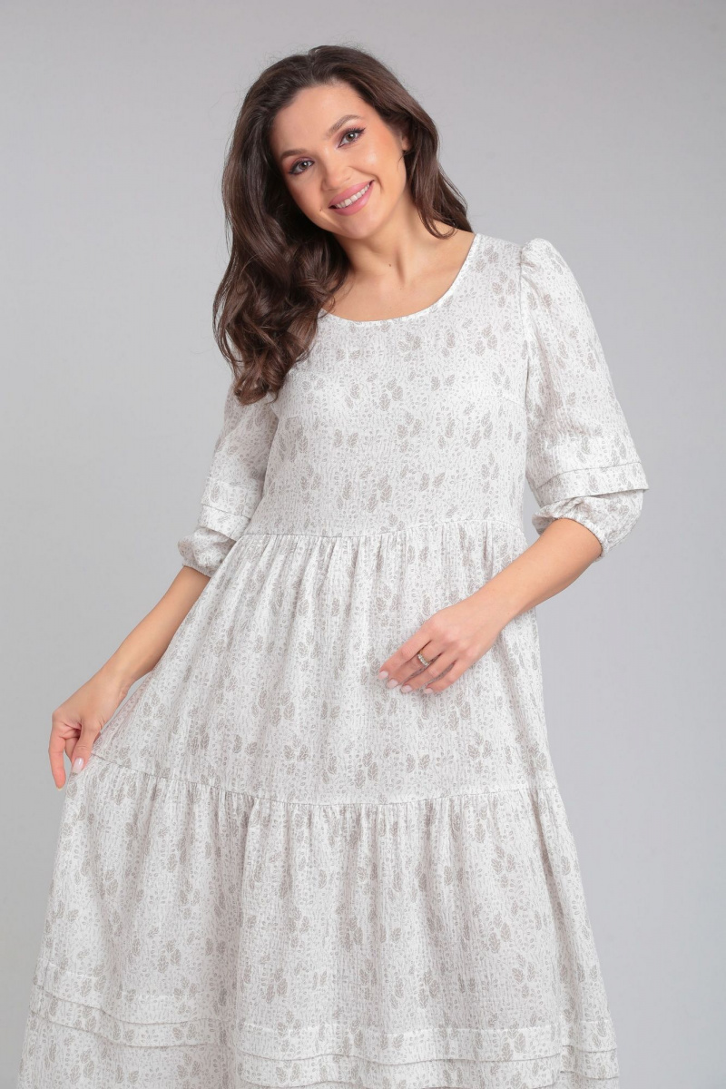 Платья LeNata 13273 рисунок-на-молочном