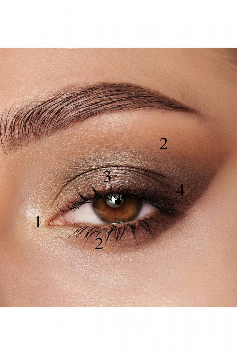 Тени для век LUXVISAGE Glam_Look_(4-х_цветные) 08 ореховый тауп
