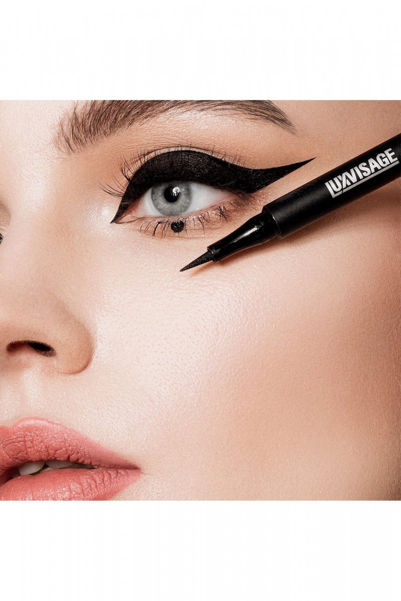 Карандаши для глаз и подводки LUXVISAGE Matt_tattoo_waterproof_24H_smudgeproof черная