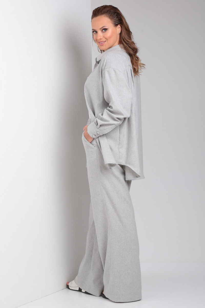 Брючный комплект Your size 2231 светло-серый