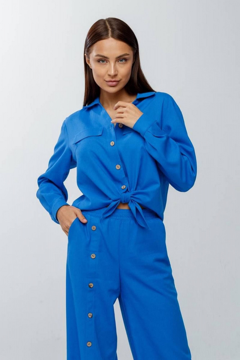 Брючный комплект Gold Style 2626 голубой
