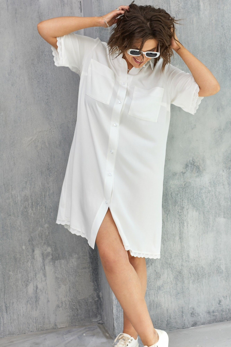 Платья BegiModa 1032 молочный