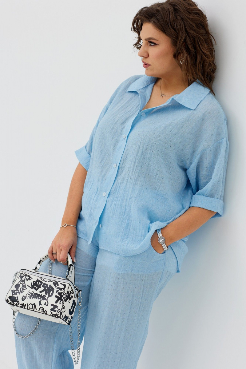 Блузы BegiModa 4095 голубой