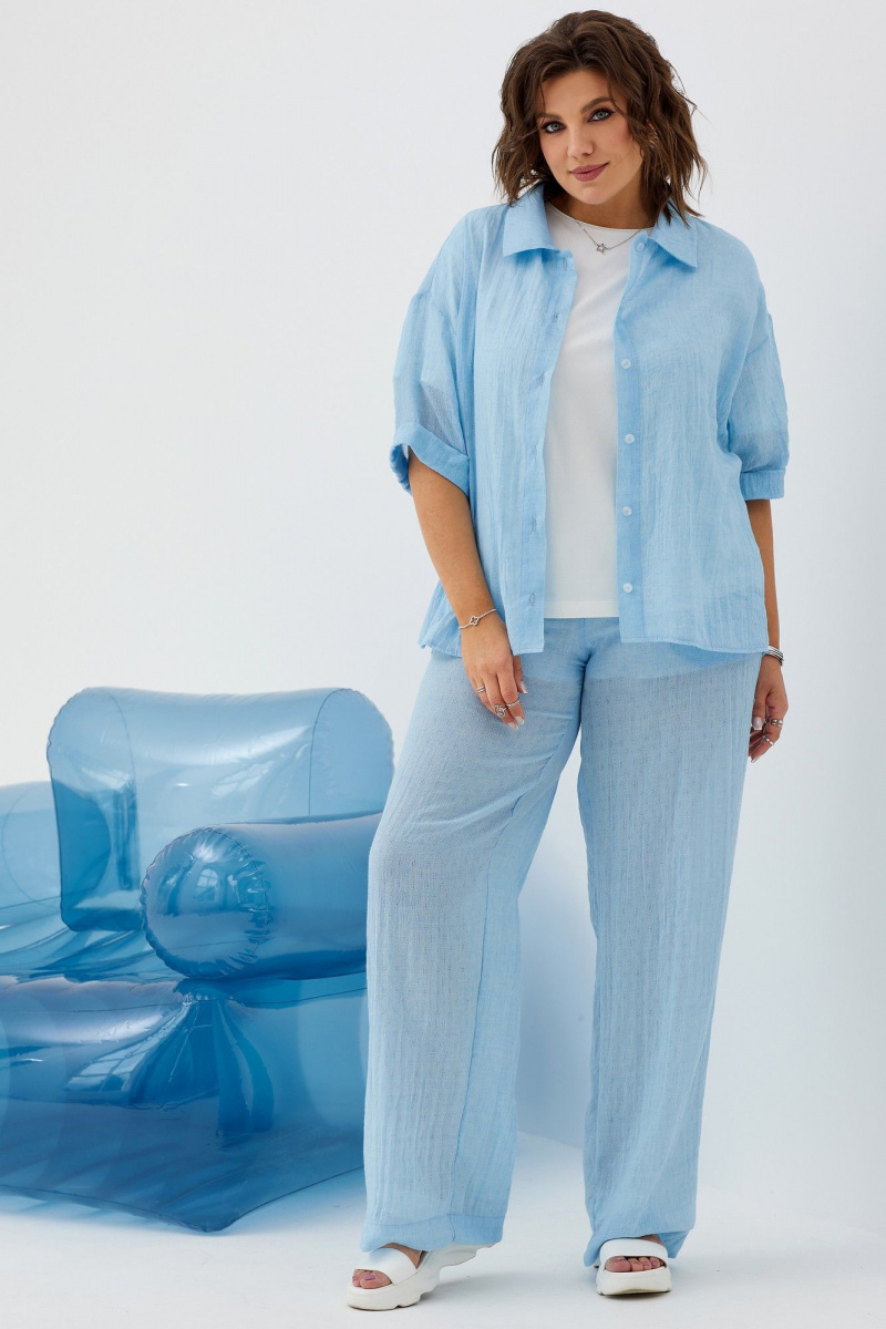 Блузы BegiModa 4095 голубой