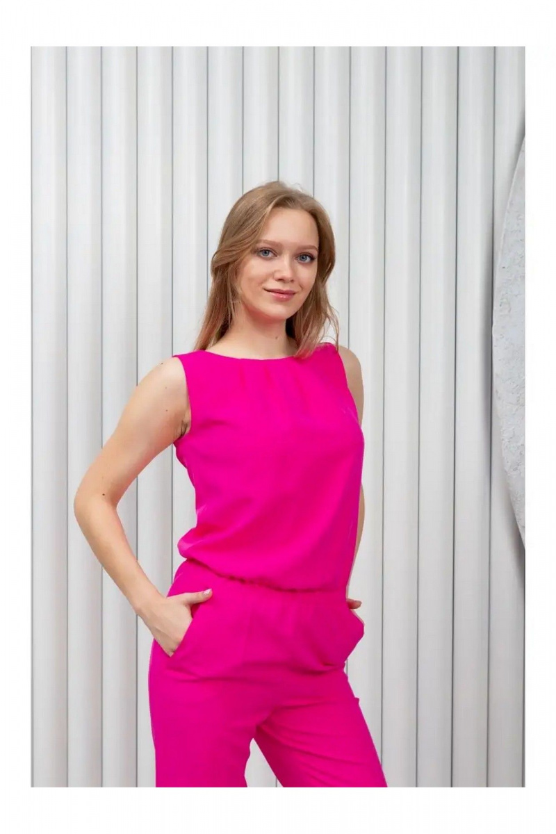 Женский комбинезон MONA STYLE FASHION&DESIGN 17248 малиновый