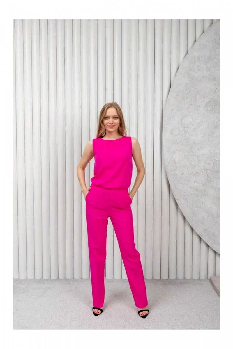 Женский комбинезон MONA STYLE FASHION&DESIGN 17248 малиновый