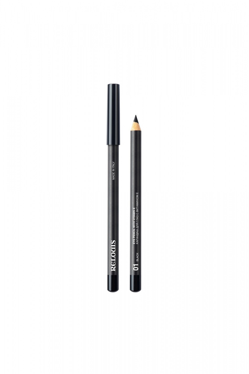 Карандаши для глаз и подводки Relouis EYE_PENCIL_WITH_VITAMIN_E тон:01 black