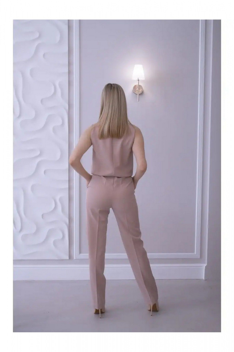 Женский комбинезон MONA STYLE FASHION&DESIGN 17248 пудровый