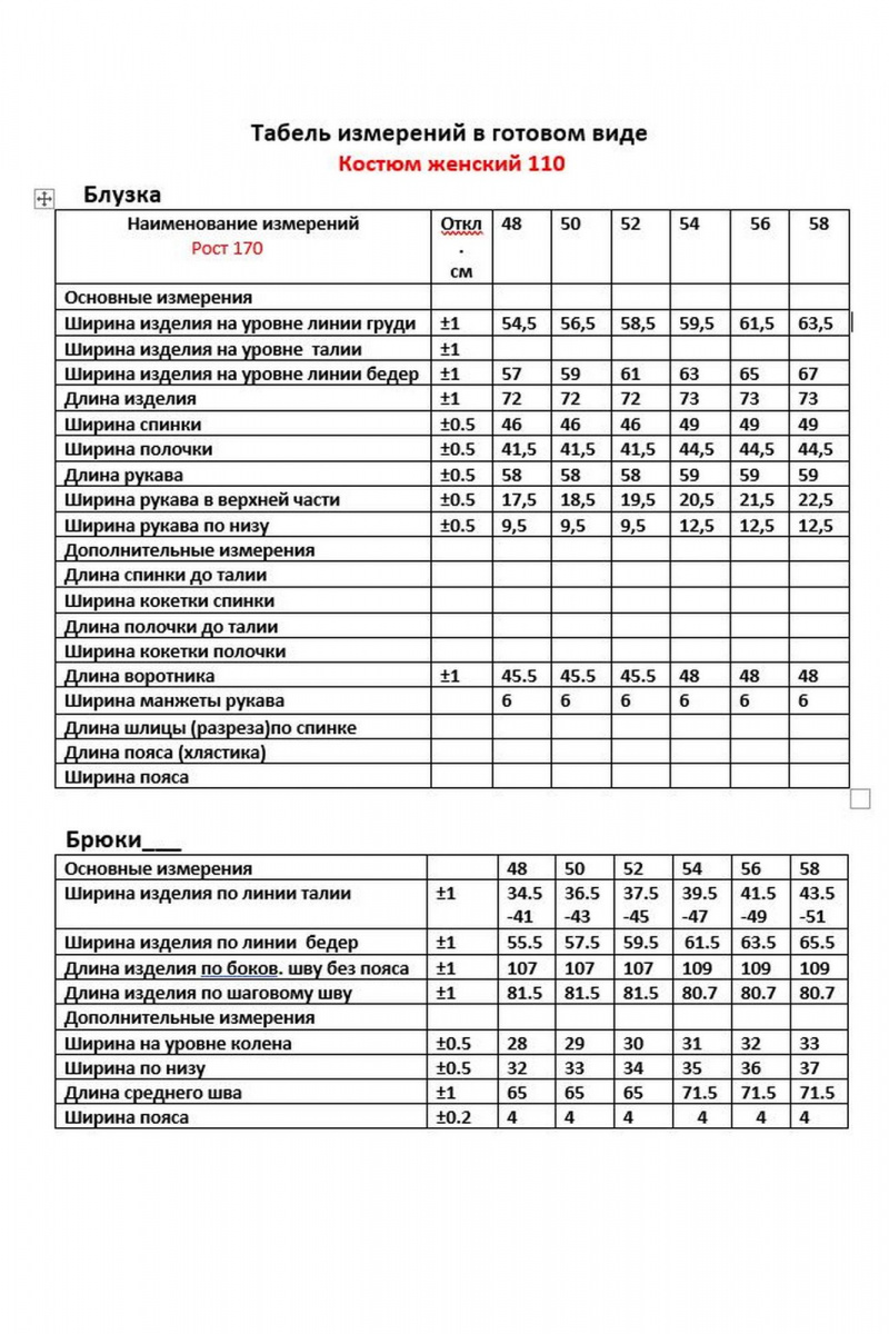 Брючный комплект VIPPRIMO 110