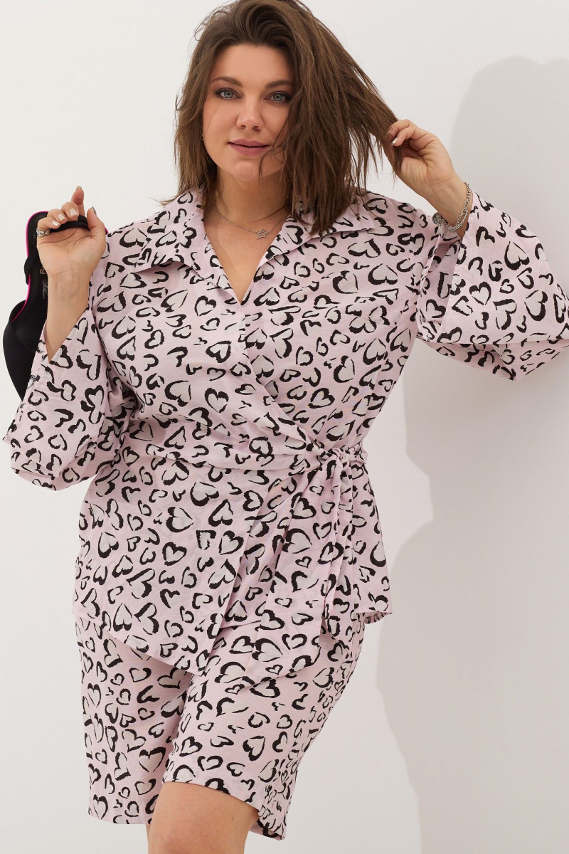 Шорты BegiModa 8008 розовое_сердце