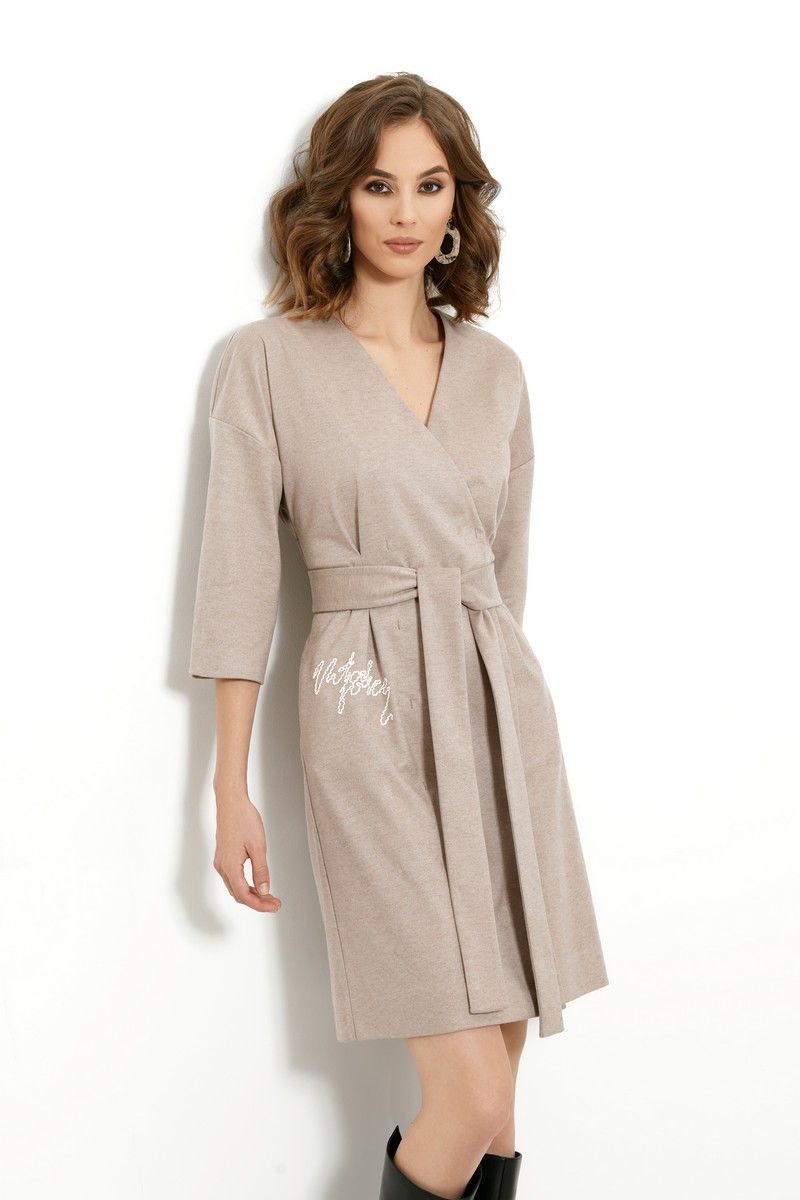 Платья DiLiaFashion 0401 бежевый
