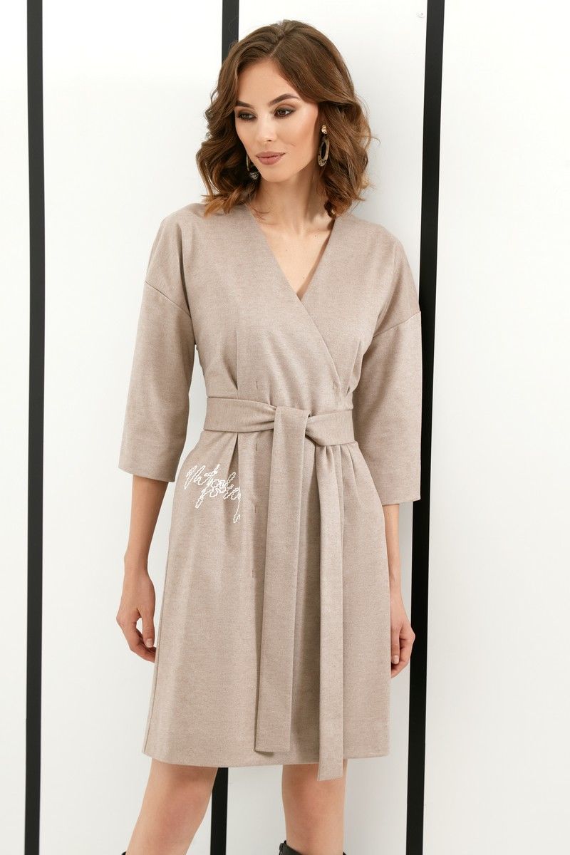 Платья DiLiaFashion 0401 бежевый