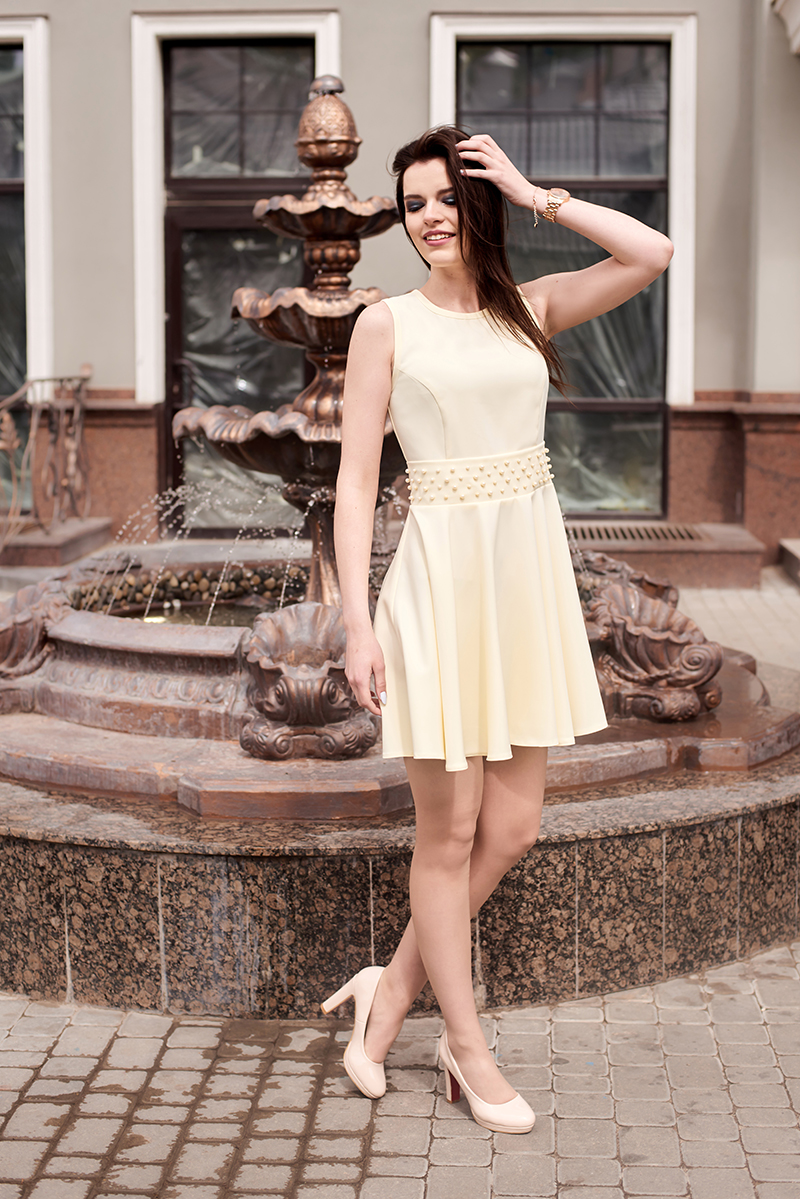 Платья Lady Line 423 желтый