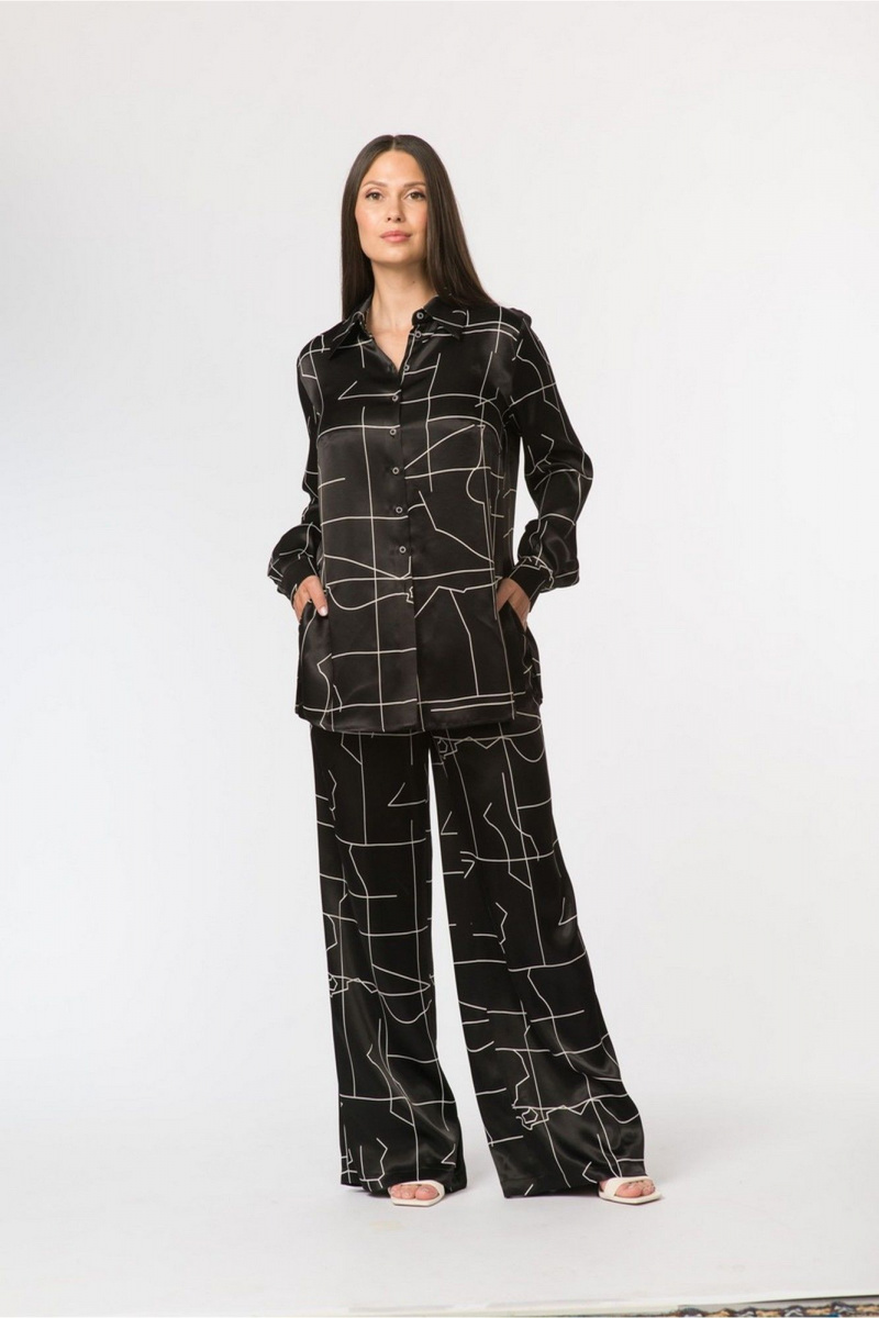 Блузы FASHION CENTRE В-3768 черный