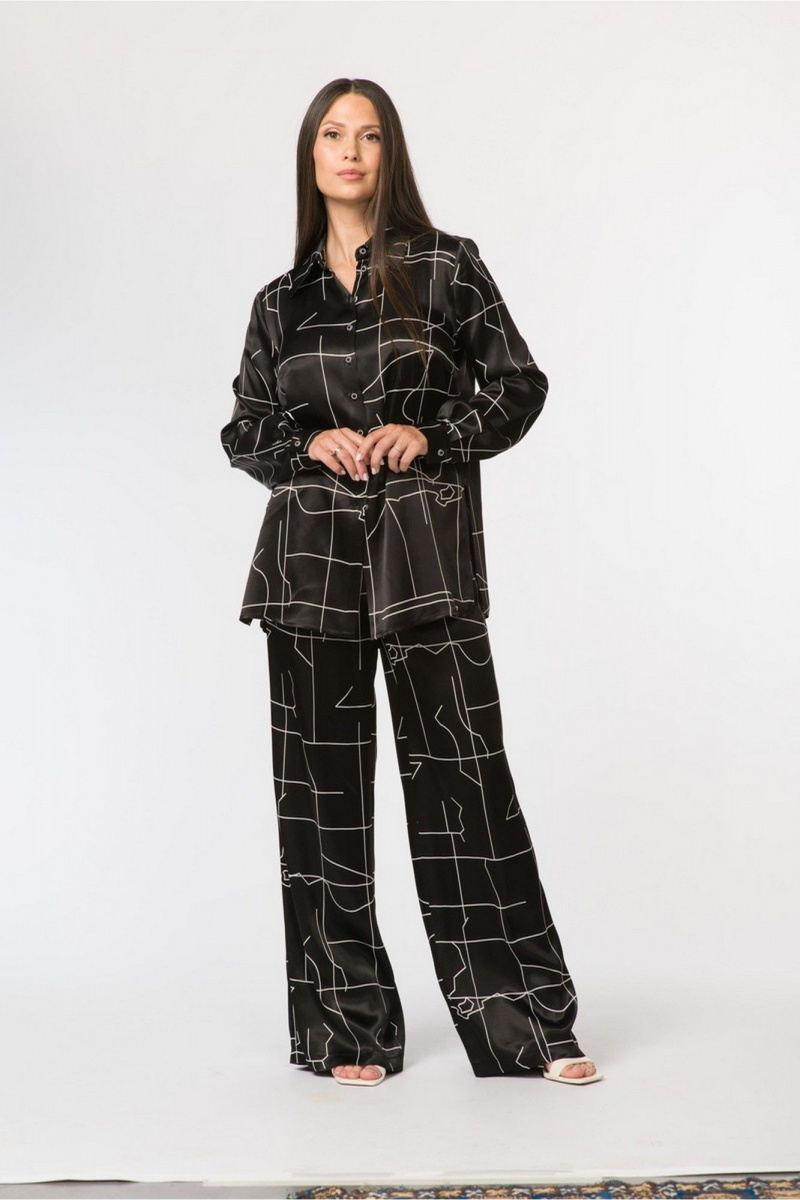 Блузы FASHION CENTRE В-3768 черный