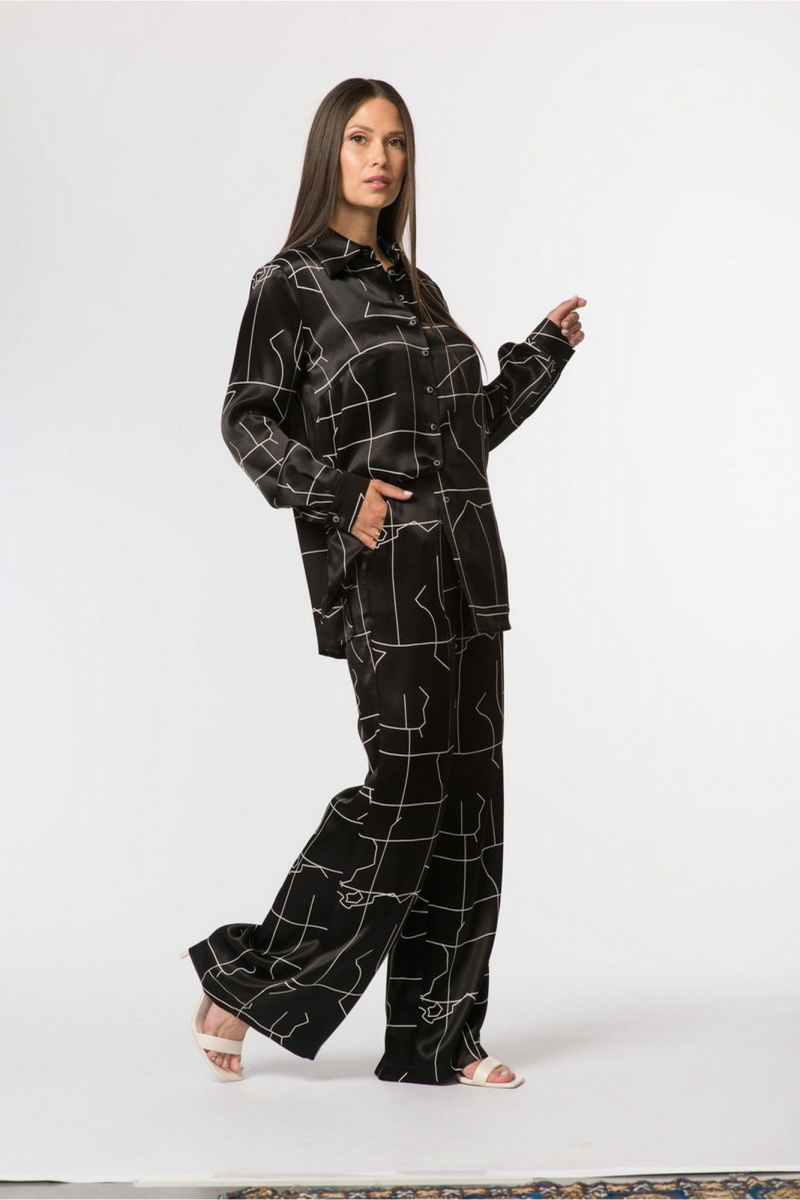 Блузы FASHION CENTRE В-3768 черный