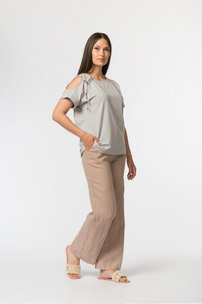 Джемперы FASHION CENTRE Х-3728 серо-голубой