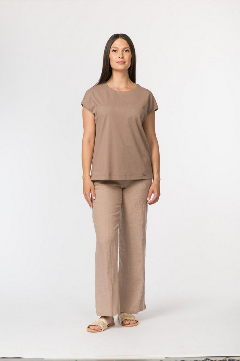 Джемперы FASHION CENTRE Х-3729 кофейный