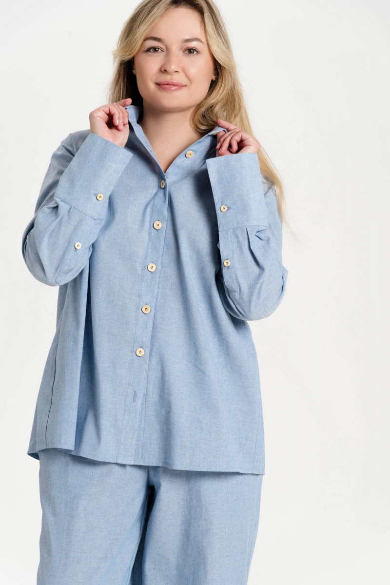 Рубашки JuNi Brand РШ-001 голубой
