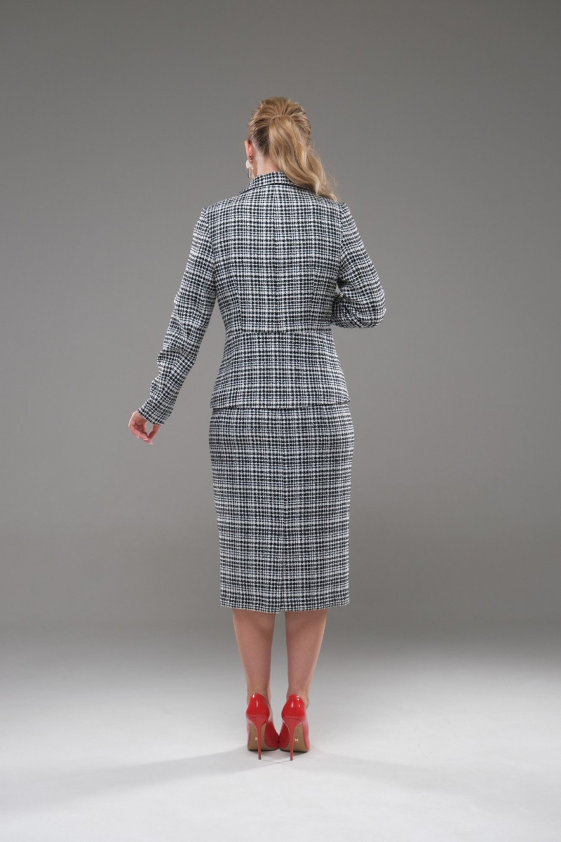 Юбочный костюм Galean Style 947 белый/черный
