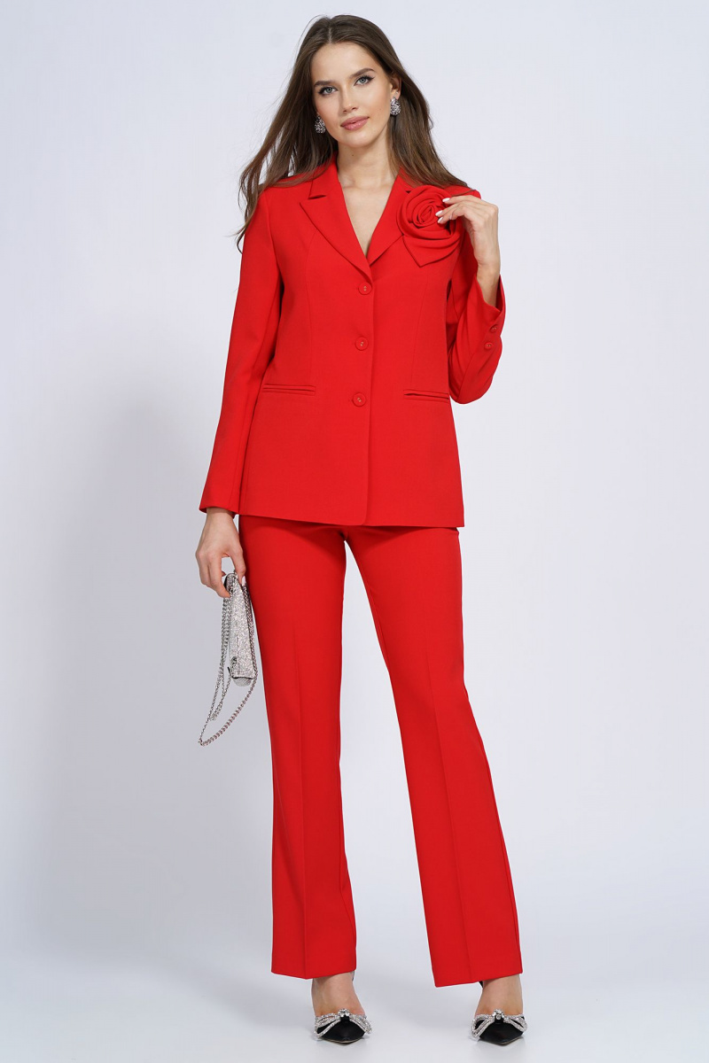 Брючный костюм Alani Collection 2143 красный