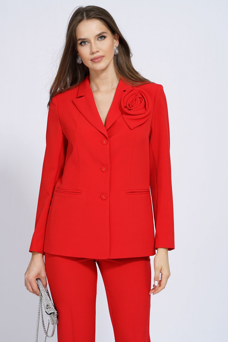 Брючный костюм Alani Collection 2143 красный
