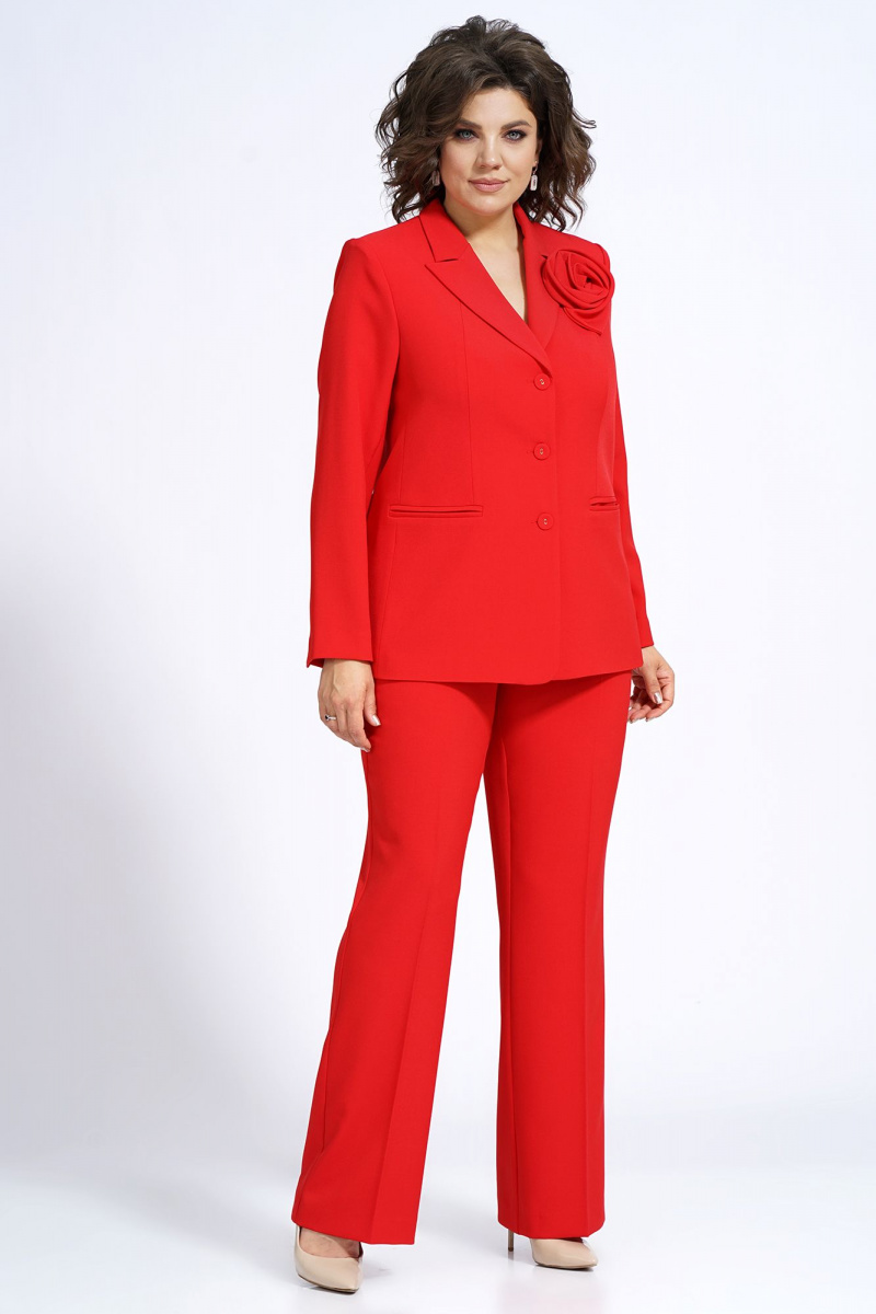 Брючный костюм Alani Collection 2143 красный