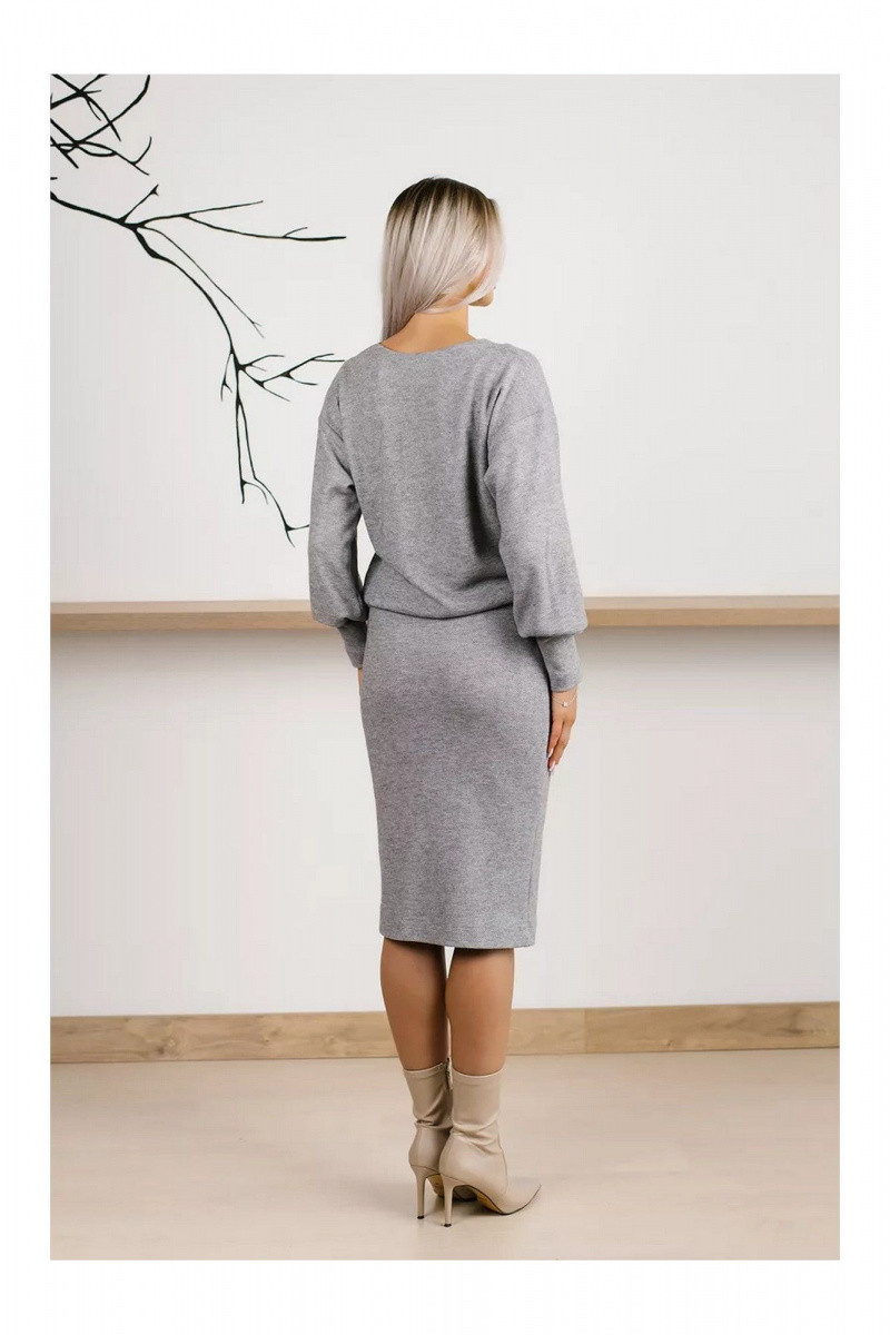Юбочный костюм MONA STYLE FASHION&DESIGN 19089/2 серый