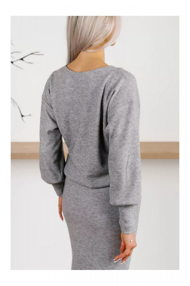 Юбочный костюм MONA STYLE FASHION&DESIGN 19089/2 серый