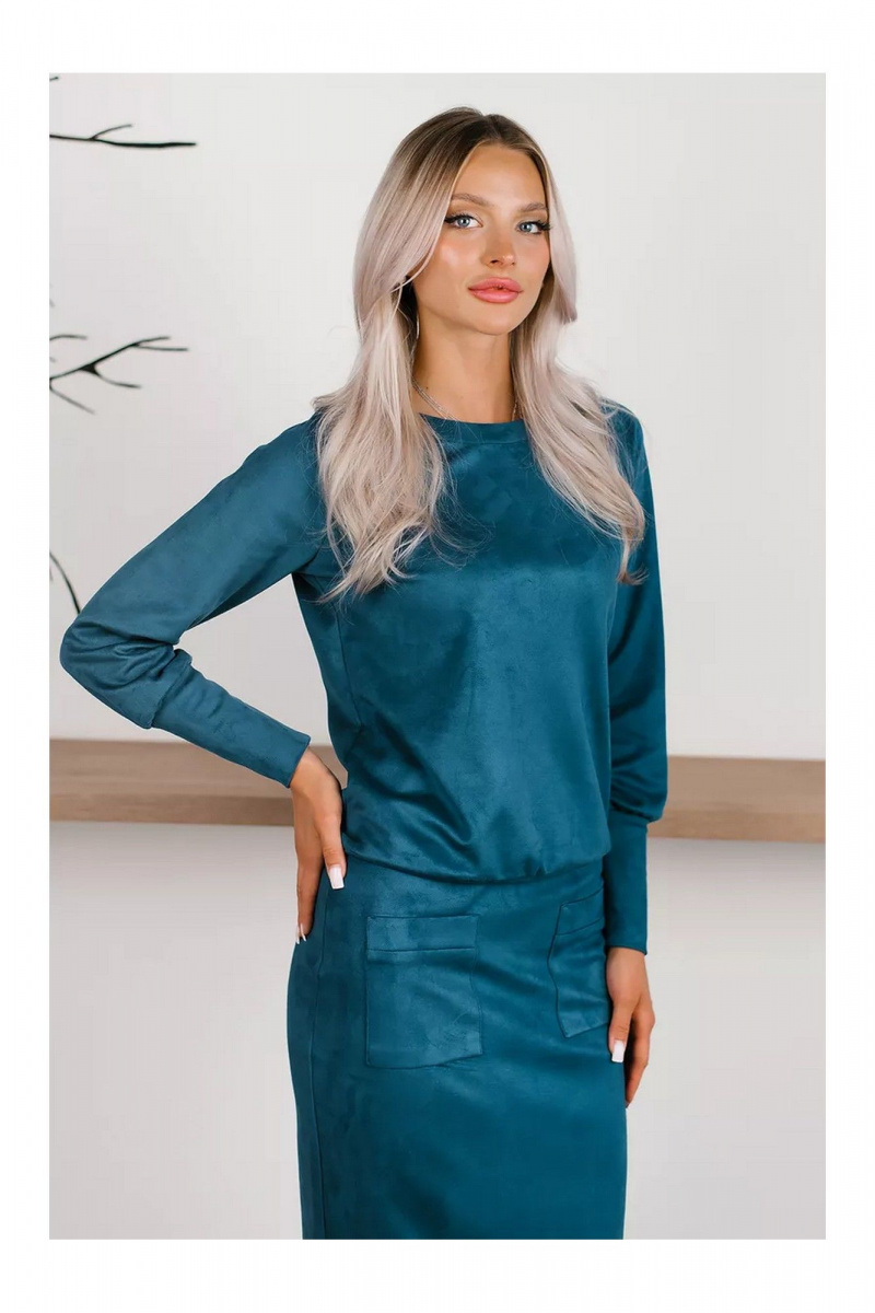 Юбочный костюм MONA STYLE FASHION&DESIGN 19089/2 лазурный