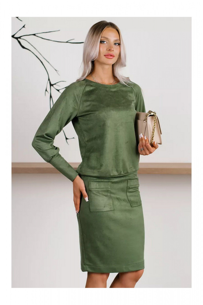 Юбочный костюм MONA STYLE FASHION&DESIGN 19089/2 оливковый
